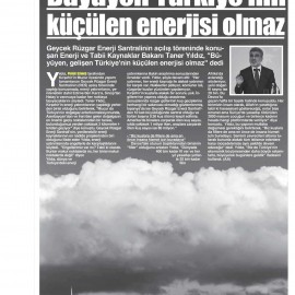 Türkiye'nin En Büyük Rüzgar Enerji Santrali Olan Geycek RES Açıldı