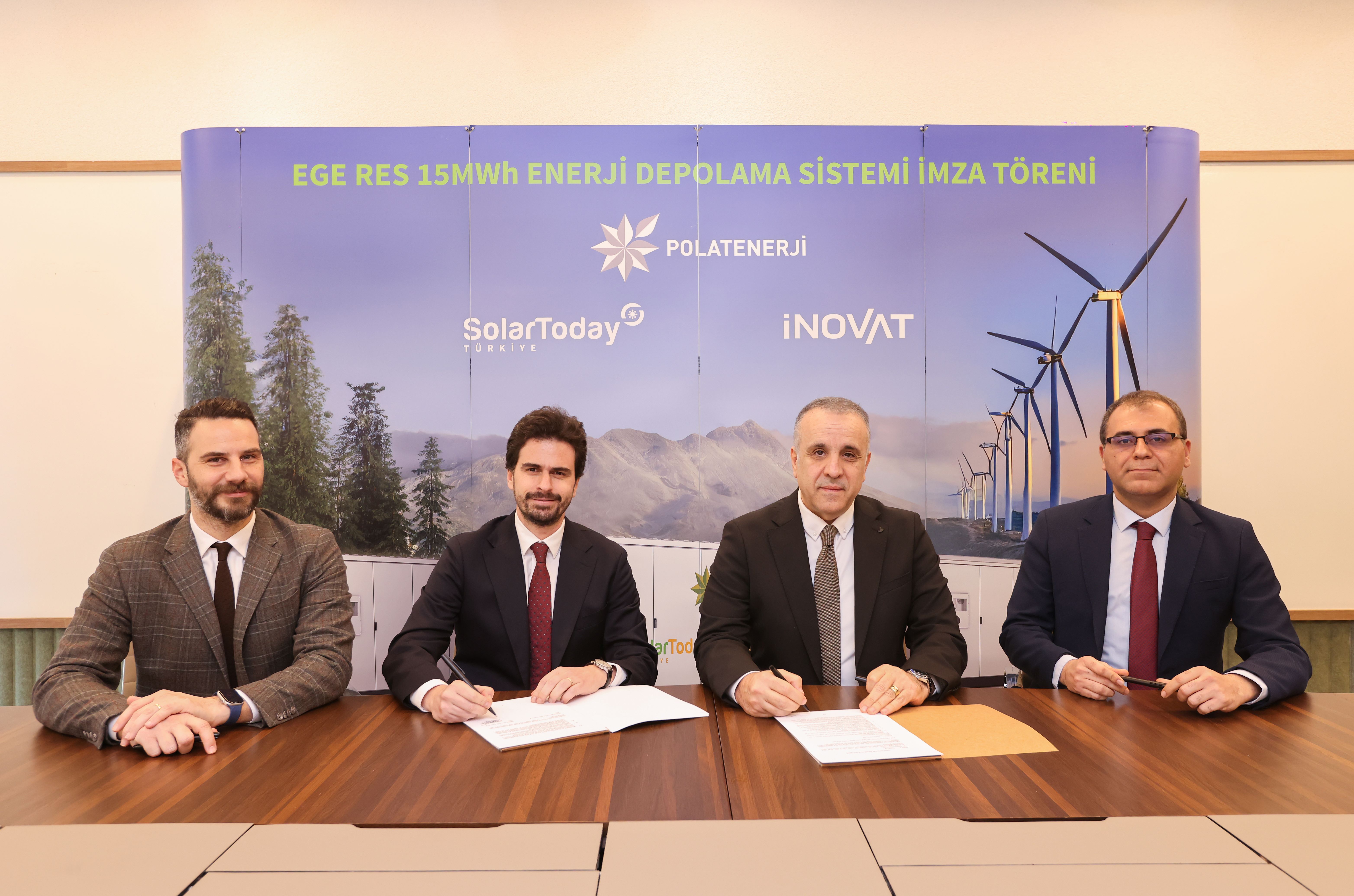 Polat Enerji ile SolarToday Arasında 15 MWh Enerji Depolama Sistemi Anlaşması:  iNOVAT Yerli Çözümleriyle Sahada